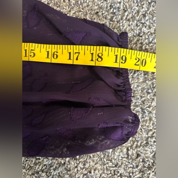 DKNY dark purple hi-lo crossover v-neck tied dress size 4 - Picture 10 of 11